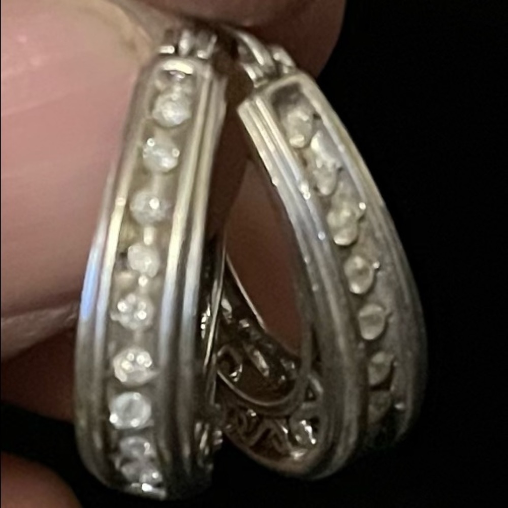Silver hoops